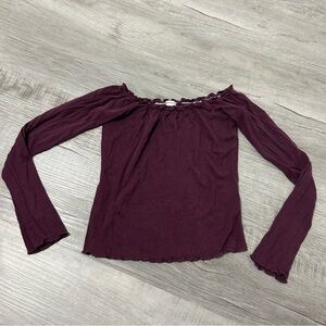 garage off the shoulder top